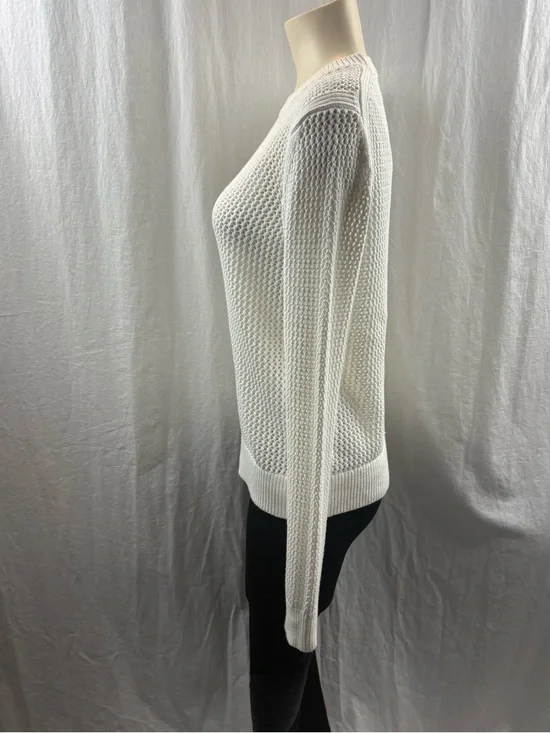 Everlane The Mesh Soft Cotton Crew in White S - Picture 6 of 13